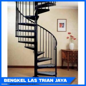 Tangga Putar Besi dengan kualitas terbaik bengkel las trian jaya